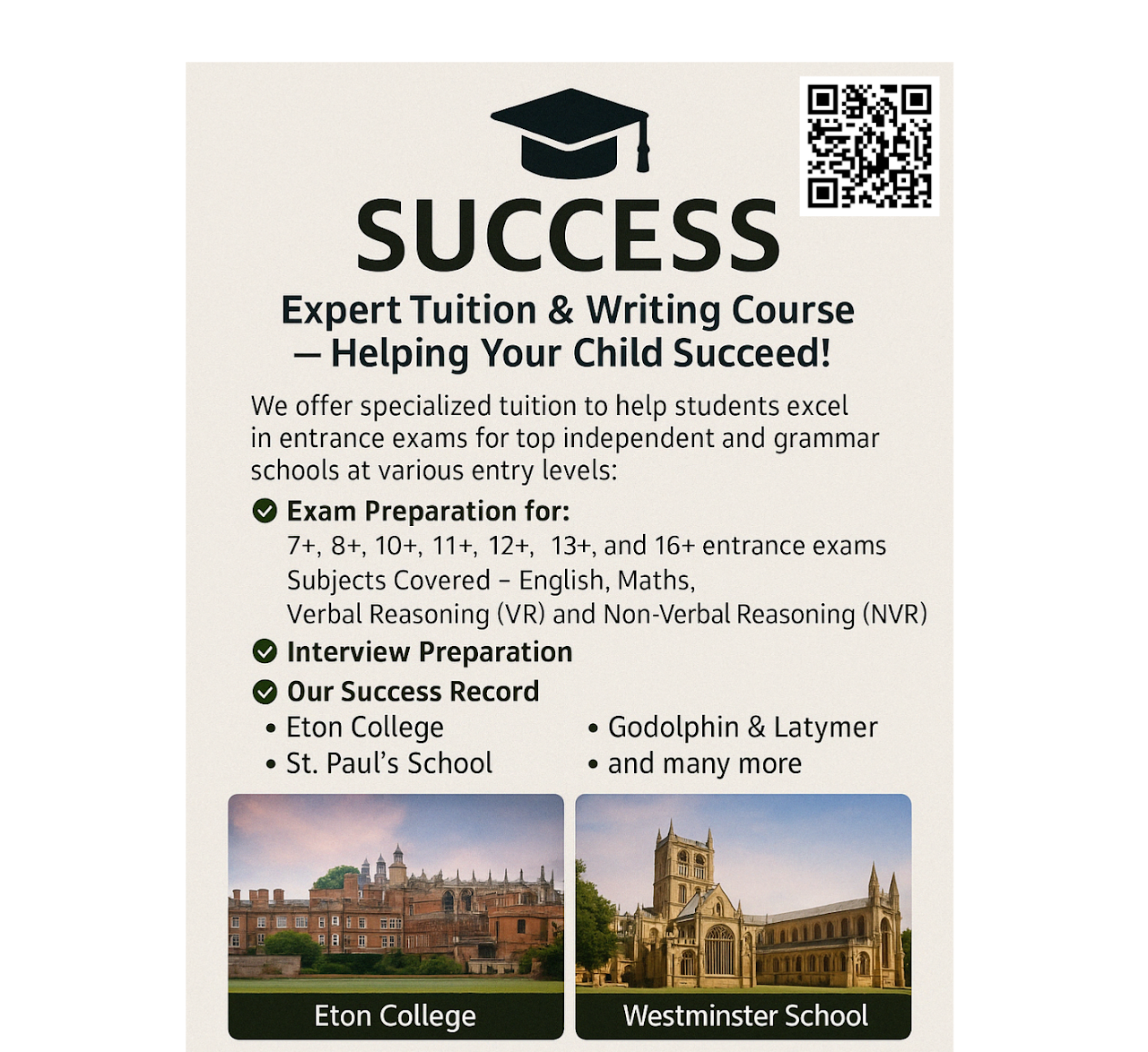 Success Tuition course overview